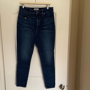 Madewell High Rise Dark Indigo Jeans